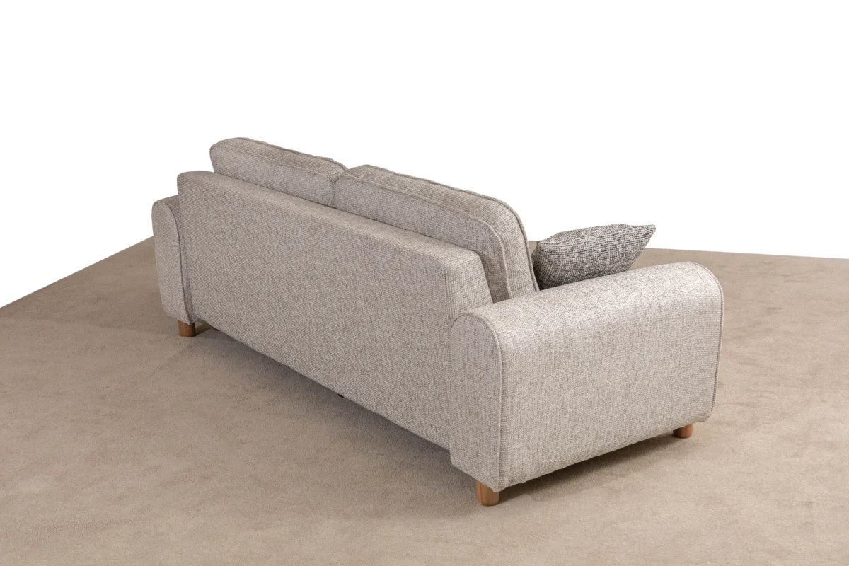 The Elina Sofa combines a simple and minimalist silhouette with rich tactile textures. With its ergonomic support and natural details, it creates the perfect focal point for any modern European home.
