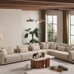 The Elysian Modular Corner Sofa redefines the seating experience with its cloud-soft comfort and stylish fabric upholstery. A versatile masterpiece designed for modern European living spaces.
