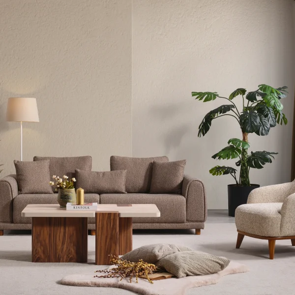 The Elysian Modular Corner Sofa redefines the seating experience with its cloud-soft comfort and stylish fabric upholstery. A versatile masterpiece designed for modern European living spaces.