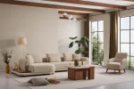 The Elysian Modular Corner Sofa redefines the seating experience with its cloud-soft comfort and stylish fabric upholstery. A versatile masterpiece designed for modern European living spaces.