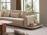 The Elysian Corner Sofa redefines seating with its cloud-like comfort, stylish upholstery, and integrated side tables. A versatile masterpiece for the modern European lifestyle.
