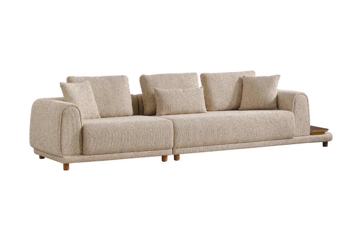 The Elysian Corner Sofa redefines seating with its cloud-like comfort, stylish upholstery, and integrated side tables. A versatile masterpiece for the modern European lifestyle.