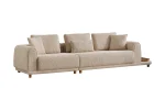The Elysian Corner Sofa redefines seating with its cloud-like comfort, stylish upholstery, and integrated side tables. A versatile masterpiece for the modern European lifestyle.