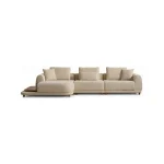 The Elysian Modular Corner Sofa redefines the seating experience with its cloud-soft comfort and stylish fabric upholstery. A versatile masterpiece designed for modern European living spaces.