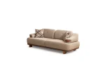 The Estelle Sofa Set combines the fashionable warmth of fabric with timeless elegance. It's the perfect centerpiece for a sophisticated European living room.