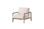 The Inara Armchair is a sculptural masterpiece with its bold frame and premium upholstery. A perfect statement piece on its own or as a complement to the Inara set.