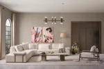 The Inara Corner Sofa Set adds a sophisticated touch to your living space with its timeless fabric and minimalist design. Its modular structure allows it to perfectly fit into any room.