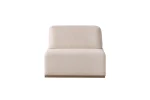 The Inara Corner Sofa adds a sophisticated touch to your living space with its timeless fabric and minimalist design. Its modular structure allows it to perfectly fit into any room.