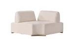 The Inara Corner Sofa adds a sophisticated touch to your living space with its timeless fabric and minimalist design. Its modular structure allows it to perfectly fit into any room.