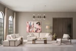 The Inara Corner Sofa Set adds a sophisticated touch to your living space with its timeless fabric and minimalist design. Its modular structure allows it to perfectly fit into any room.