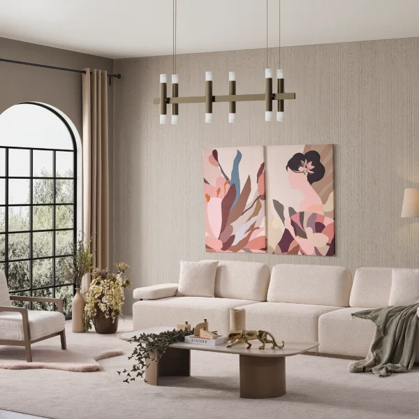 The Inara Corner Sofa Set adds a sophisticated touch to your living space with its timeless fabric and minimalist design. Its modular structure allows it to perfectly fit into any room.