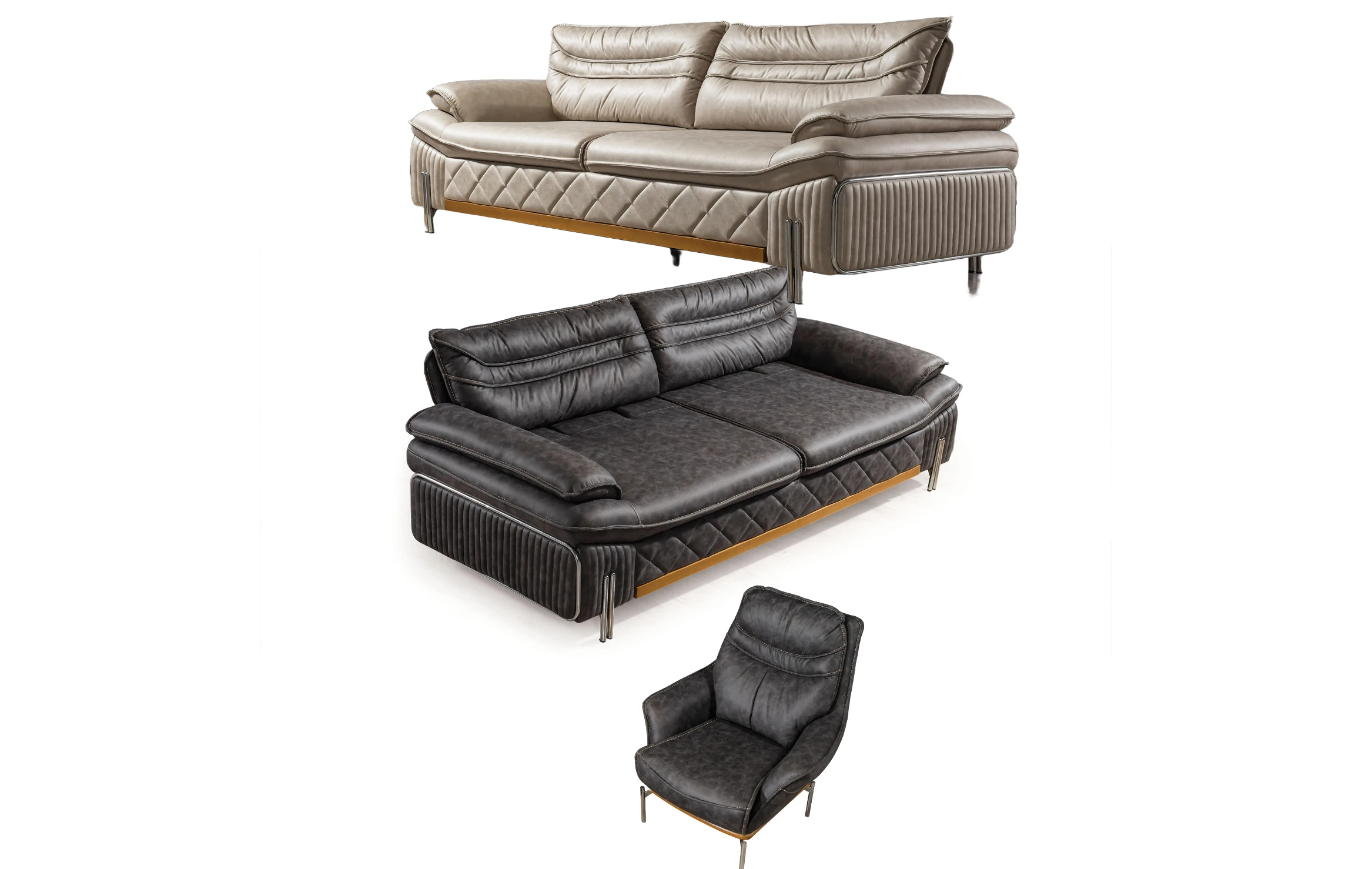 Kansas Sofa Set - Modern Style Sofa (2) Kansas Sofa Set - Image 1