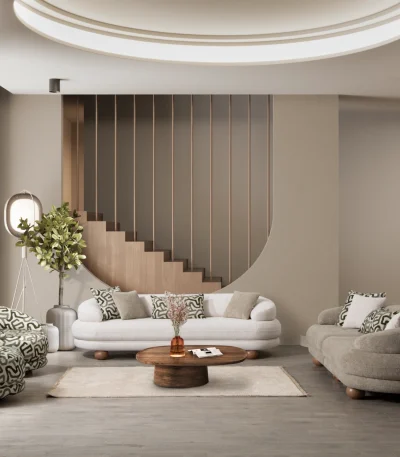 The Lara Sofa Set is more than just a piece of furniture; it's a design statement. Inspired by the fluid shapes of nature, this set eliminates sharp edges, opting instead for organic curves. Upholstered in high-density fabric, this set offers a luxurious experience that appeals to both the touch and the eye.