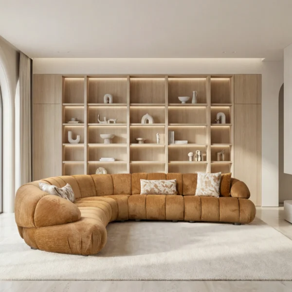 Experience the fusion of art and comfort with the Loris Corner Sofa. With its striking texture and modular flexibility, it's a top-tier design piece for a modern lifestyle.