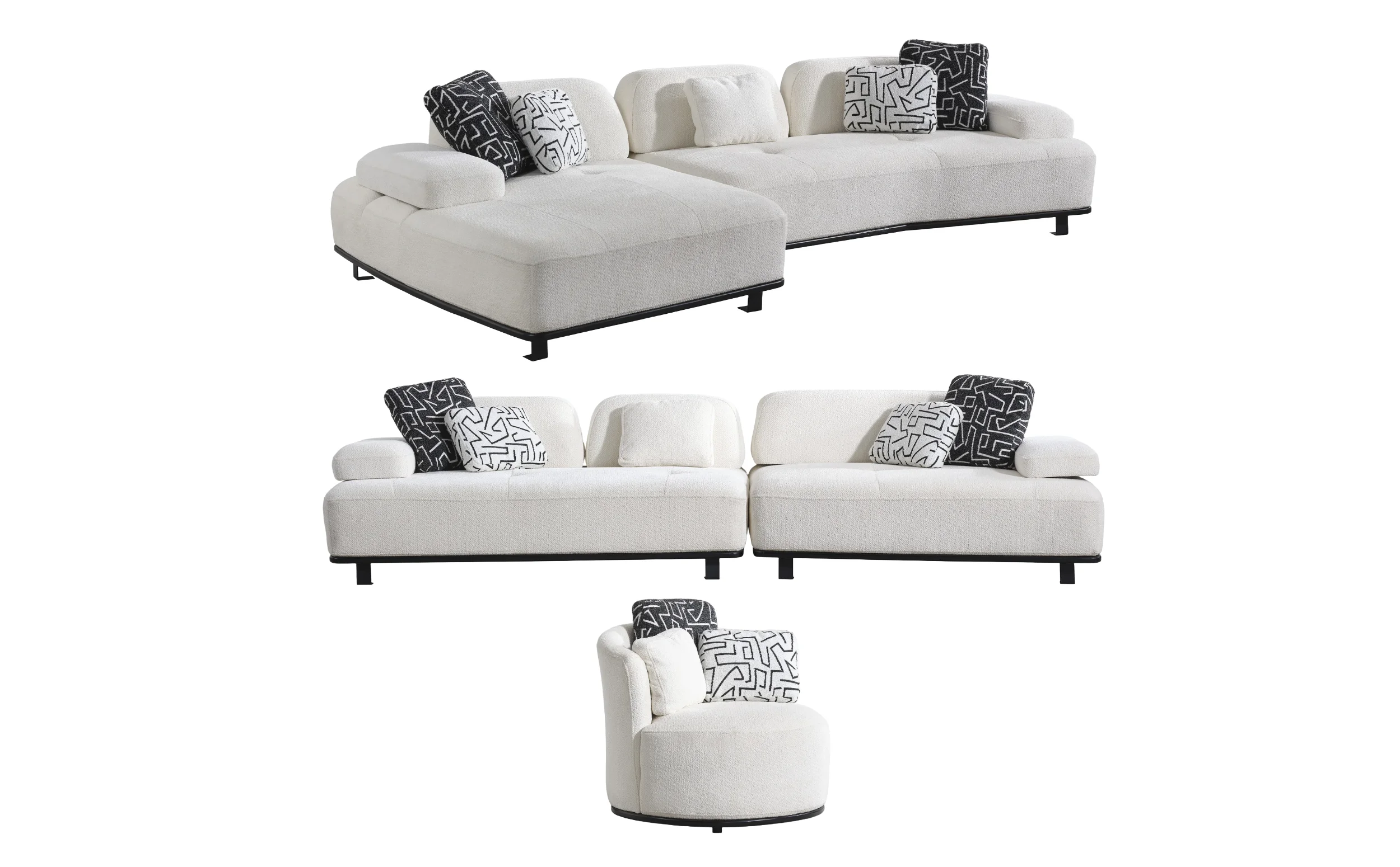 Loveto Sofa Set - SofaTurkey Loveto Sofa Set - Image 1