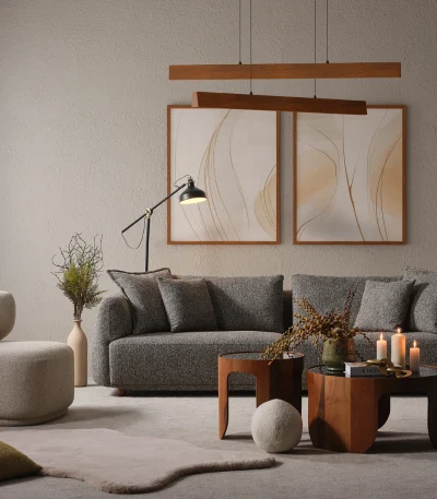 Experience the pinnacle of modern comfort with the Lyra Sofa Set. With its organic curves and highly durable fabric, it's designed for stylish European homes.