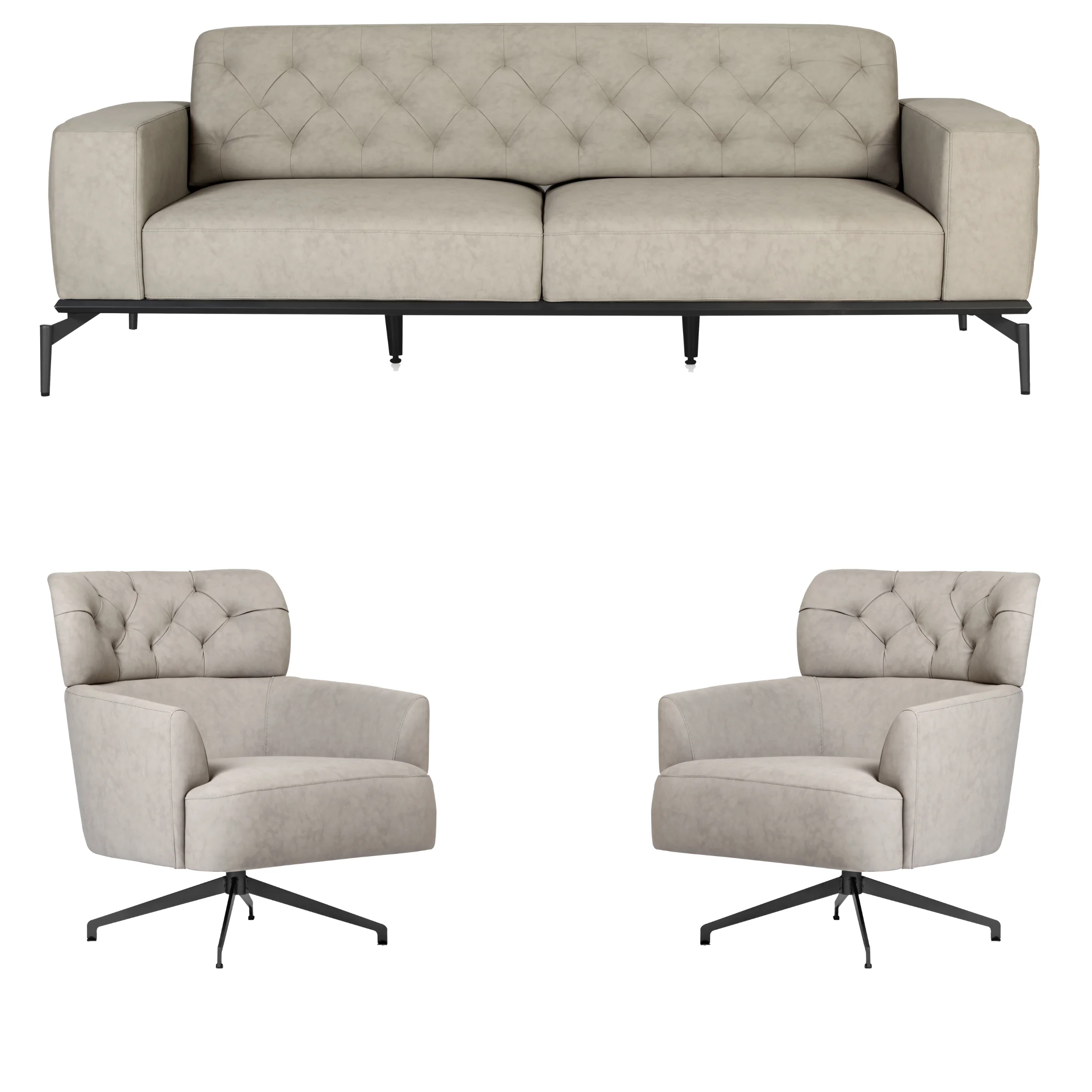 Manhattan Office Sofa Set - Modern & Chester Style Office Furniture 2 Manhattan Office Sofa Set - Image 1
