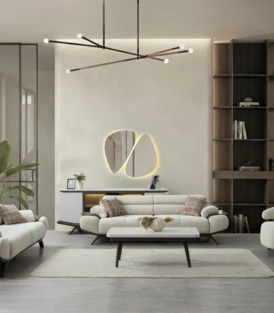 Experience the perfect blend of luxury and functionality with the Meira Sofa Set. Its elegant fabric is designed for the ultimate modern lifestyle.