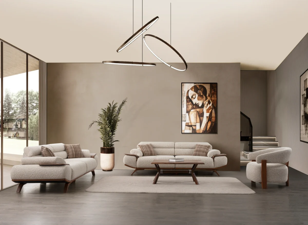 Experience the perfect blend of luxury and functionality with the Meira Sofa Set. Its elegant fabric is designed for the ultimate modern lifestyle.