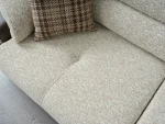 The Maya Sofa combines organic curves with functional luxury. With its fashionable texture and integrated side trays, it's the ultimate statement piece for modern European homes.