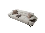 The Maya Sofa combines organic curves with functional luxury. With its fashionable texture and integrated side trays, it's the ultimate statement piece for modern European homes.