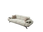 The Maya Sofa combines organic curves with functional luxury. With its fashionable texture and integrated side trays, it's the ultimate statement piece for modern European homes.