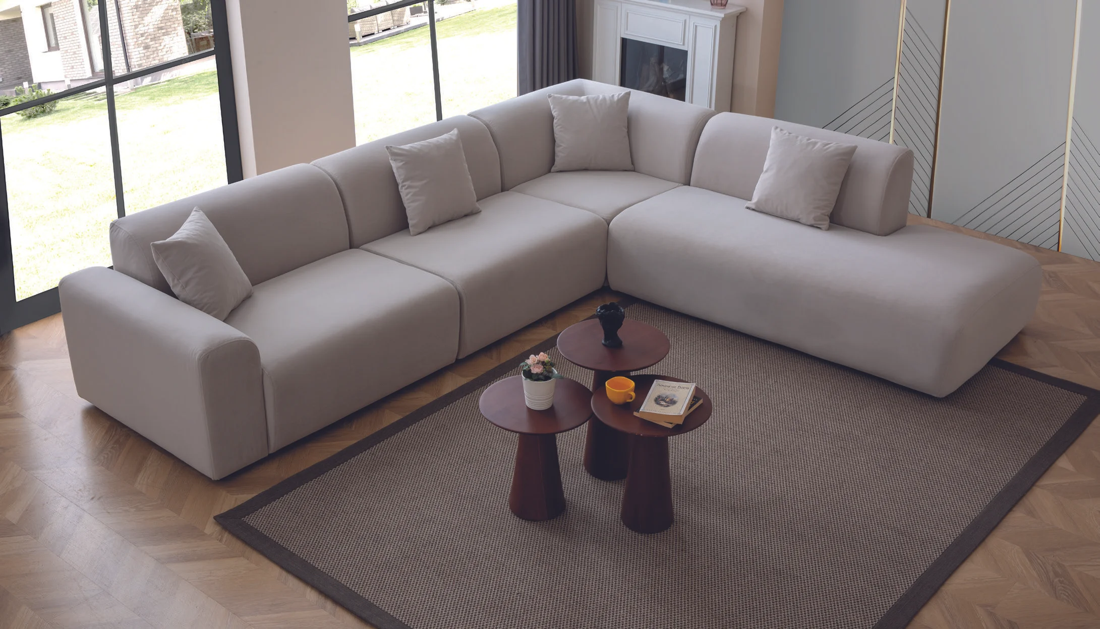 Meira Corner Sofa - SofaTurkey -2 Meira Corner Sofa - Image 1