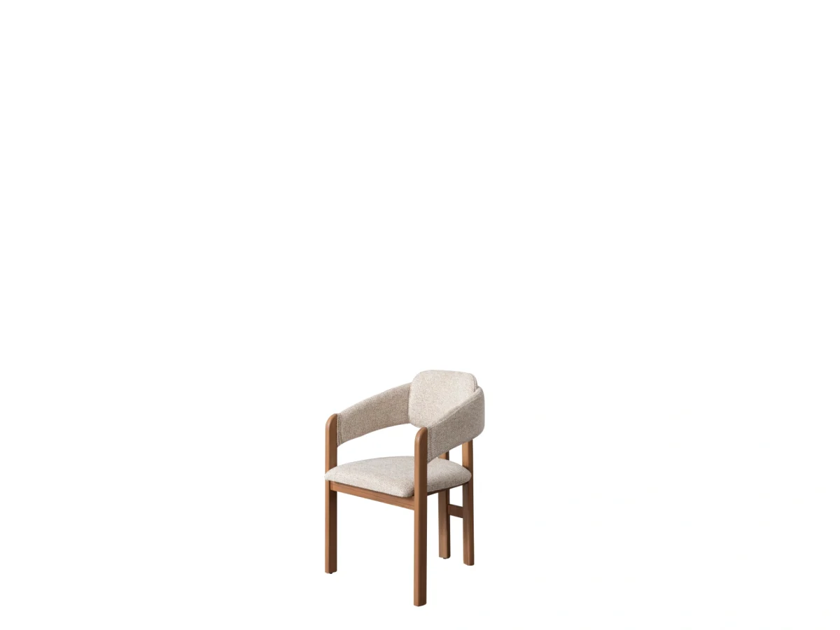 The Milan Dining Chair is a masterpiece of modern seating design, crafted to add an "Organic Modern" elegance to your dining room. Its distinctive curved backrest is meticulously designed to provide ergonomic support while maintaining a sleek and minimalist silhouette. Upholstered in our signature premium fabric, this chair offers both a comfortable and sophisticated tactile experience.