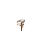 The Milan Dining Chair is a masterpiece of modern seating design, crafted to add an "Organic Modern" elegance to your dining room. Its distinctive curved backrest is meticulously designed to provide ergonomic support while maintaining a sleek and minimalist silhouette. Upholstered in our signature premium fabric, this chair offers both a comfortable and sophisticated tactile experience.