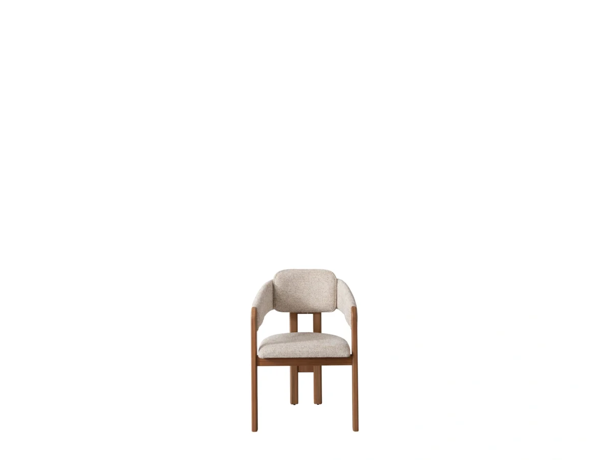 The Milan Dining Chair is a masterpiece of modern seating design, crafted to add an "Organic Modern" elegance to your dining room. Its distinctive curved backrest is meticulously designed to provide ergonomic support while maintaining a sleek and minimalist silhouette. Upholstered in our signature premium fabric, this chair offers both a comfortable and sophisticated tactile experience.