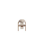 The Milan Dining Chair is a masterpiece of modern seating design, crafted to add an "Organic Modern" elegance to your dining room. Its distinctive curved backrest is meticulously designed to provide ergonomic support while maintaining a sleek and minimalist silhouette. Upholstered in our signature premium fabric, this chair offers both a comfortable and sophisticated tactile experience.