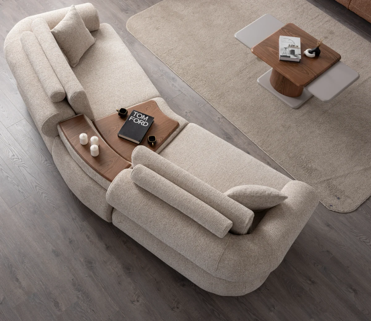 The Milan Sofa is an expression of modern elegance and organic design. This unique sofa is meticulously crafted for contemporary European homes. The rich, tactile fabric adds warmth and a high-end feel to any living space.