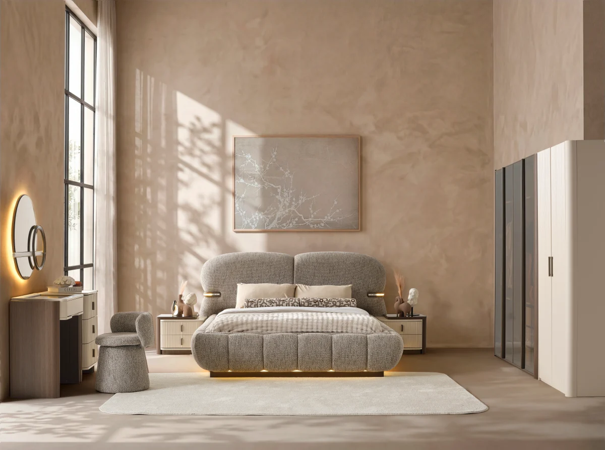 Milano Bedroom Set Bedstead Luxury Turkish Bedroom Furniture 12