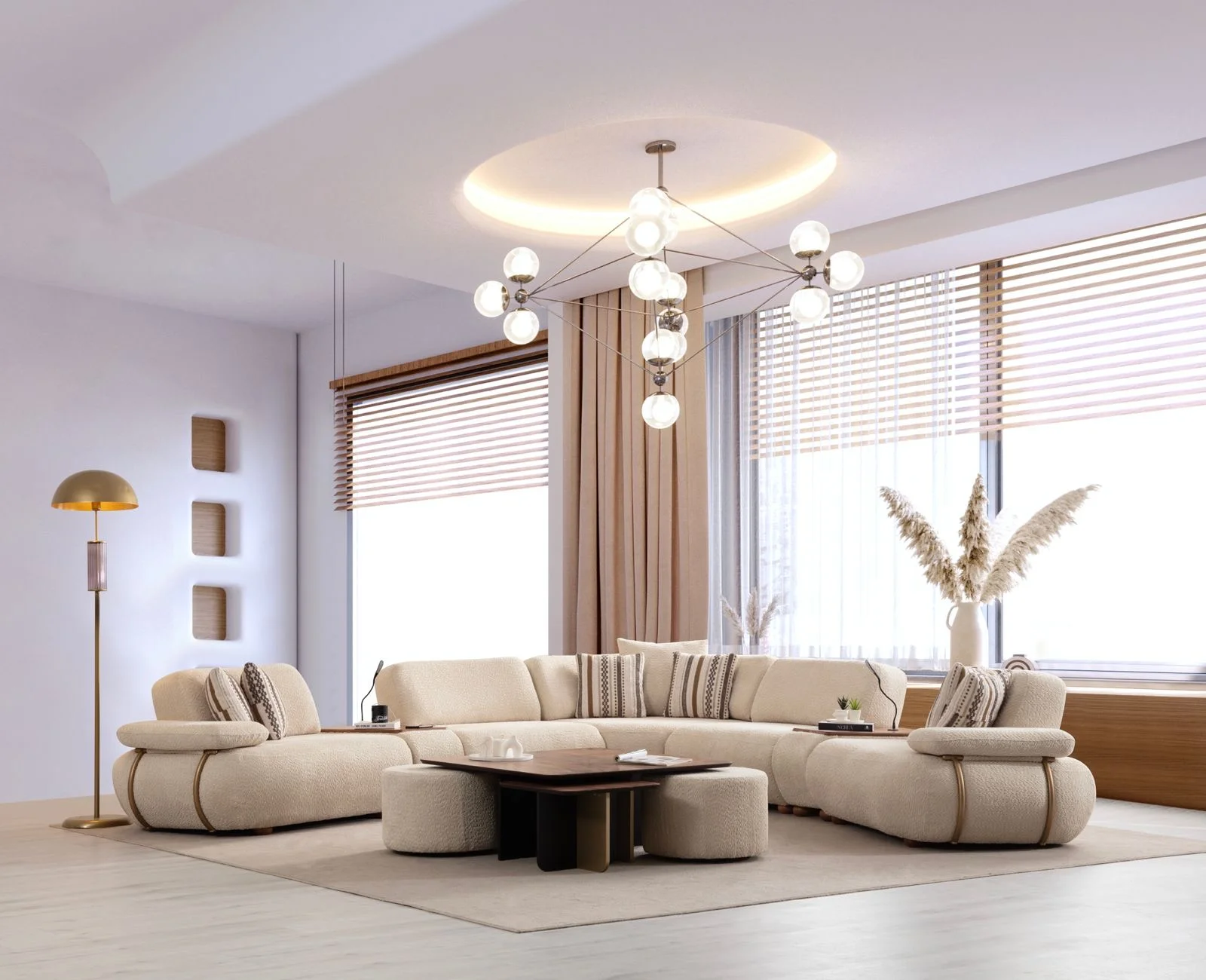 Noasy Corner Sofa - SofaTurkey 7 Noasy Corner Sofa - 7 Modules - Image 1