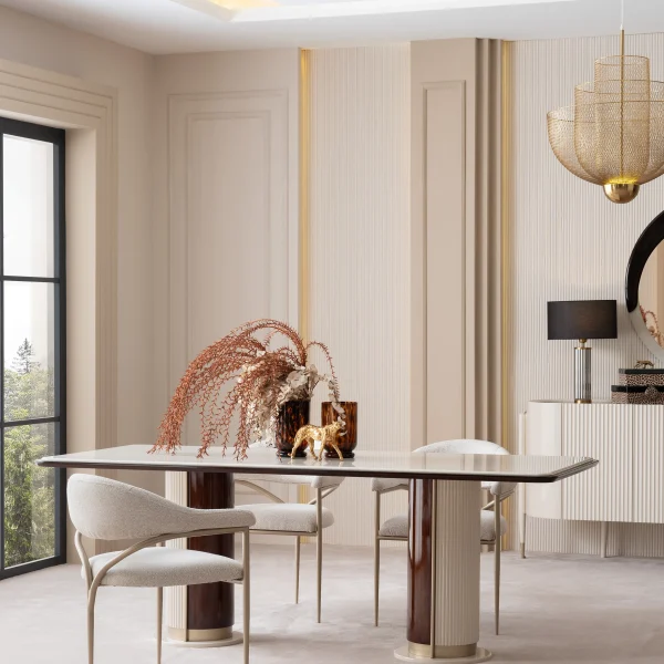 Novara Dining Set (6 Chair, 1 Table)