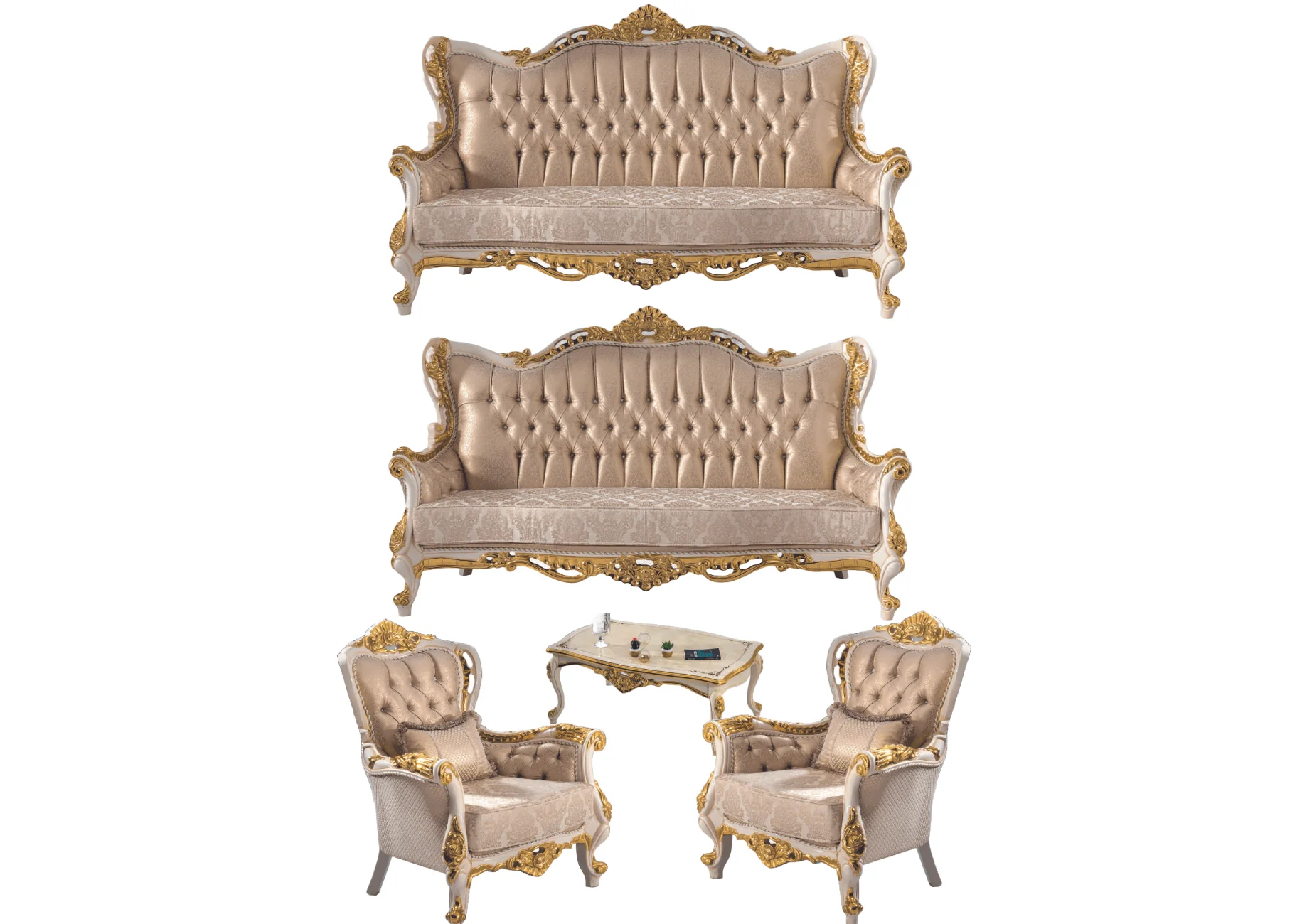 Persa Luxury Classic Sofa Set - Avantgarde Mona Luxury Classic Sofa Set - Image 1
