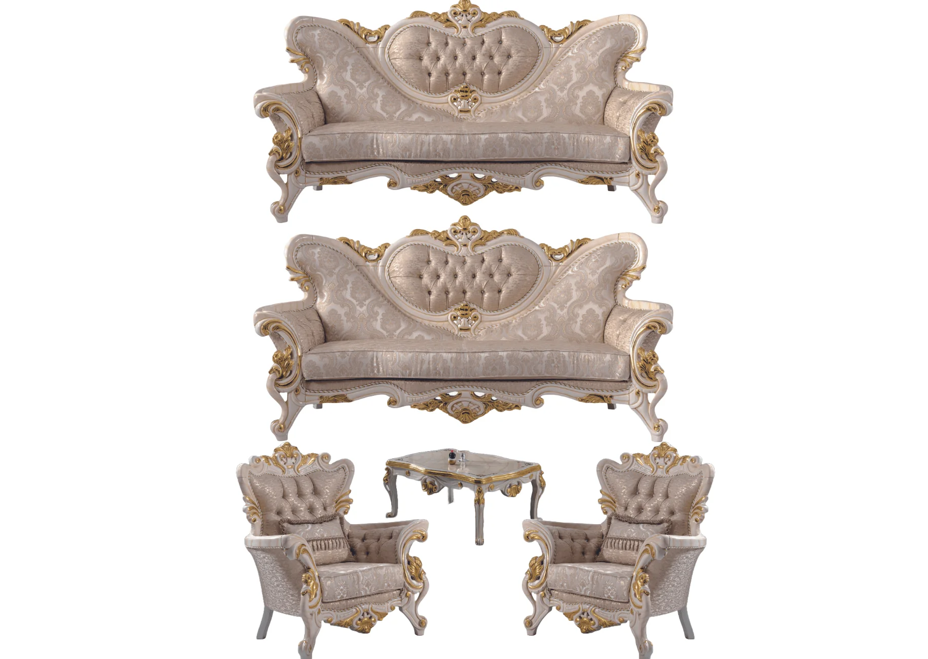 Persa Luxury Classic Sofa Set - Avantgarde Persa Luxury Classic Sofa Set - Image 1