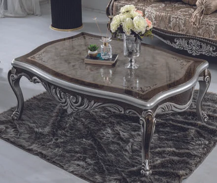 Reyyan Luxury Classic Sofa Set - Avant-garde 7 Reyyan Luxury Classic Coffee Table - Image 1