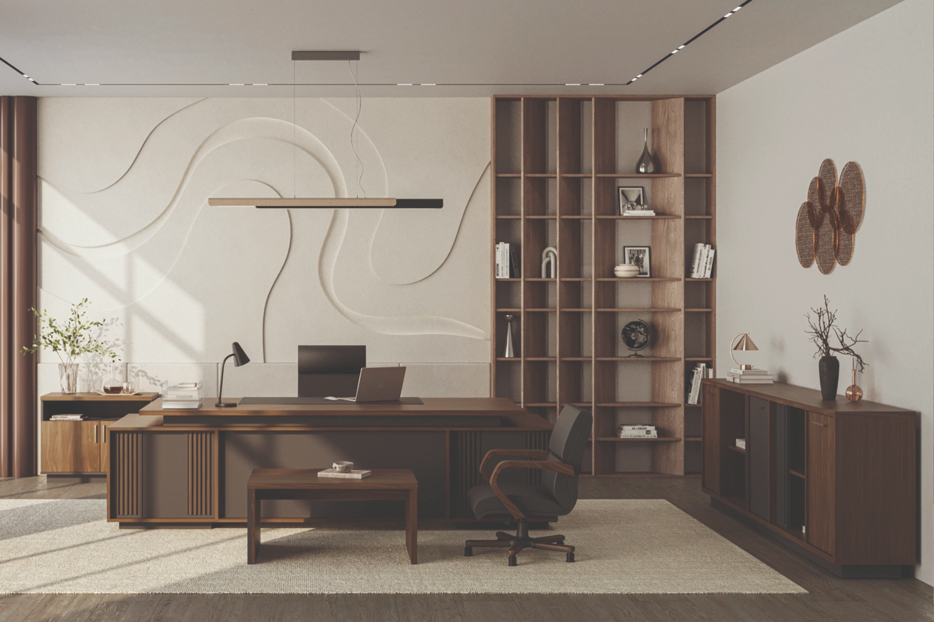 Rune Executive Desk SofaTurkey Modern Office Furniture 4 Rune Table Set - Image 1