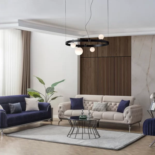 Sapphira Sofa Set Metal Leg Turkish Sofa
