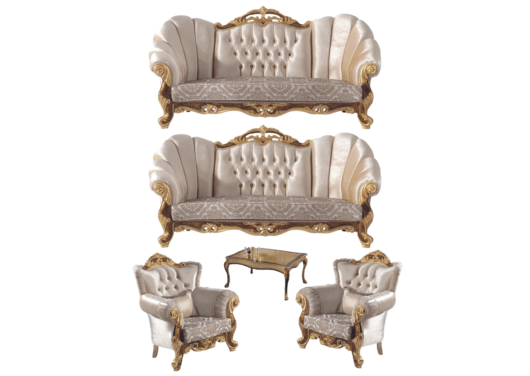Silva Luxury Classic Sofa Set - Avantgarde Silva Luxury Classic Sofa Set - Image 1