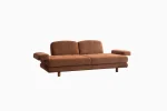 Modern living room featuring the Troyas sofa set in a warm terracotta hue, showcasing soft curves and a textured finish for a cozy, contemporary aesthetic – SofaTurkey.