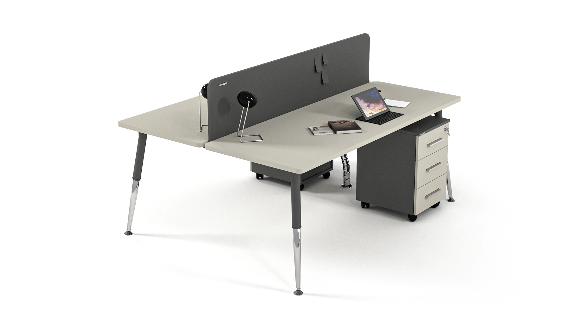 Valor Double Caisson Workstation Valor Double Caisson Workstation - Image 1