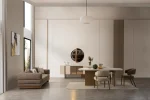 Experience the perfect blend of minimalist aesthetics and superior comfort. The Vento Sofa Set is designed for stylish European homes and is crafted from highly durable, premium textured fabric.