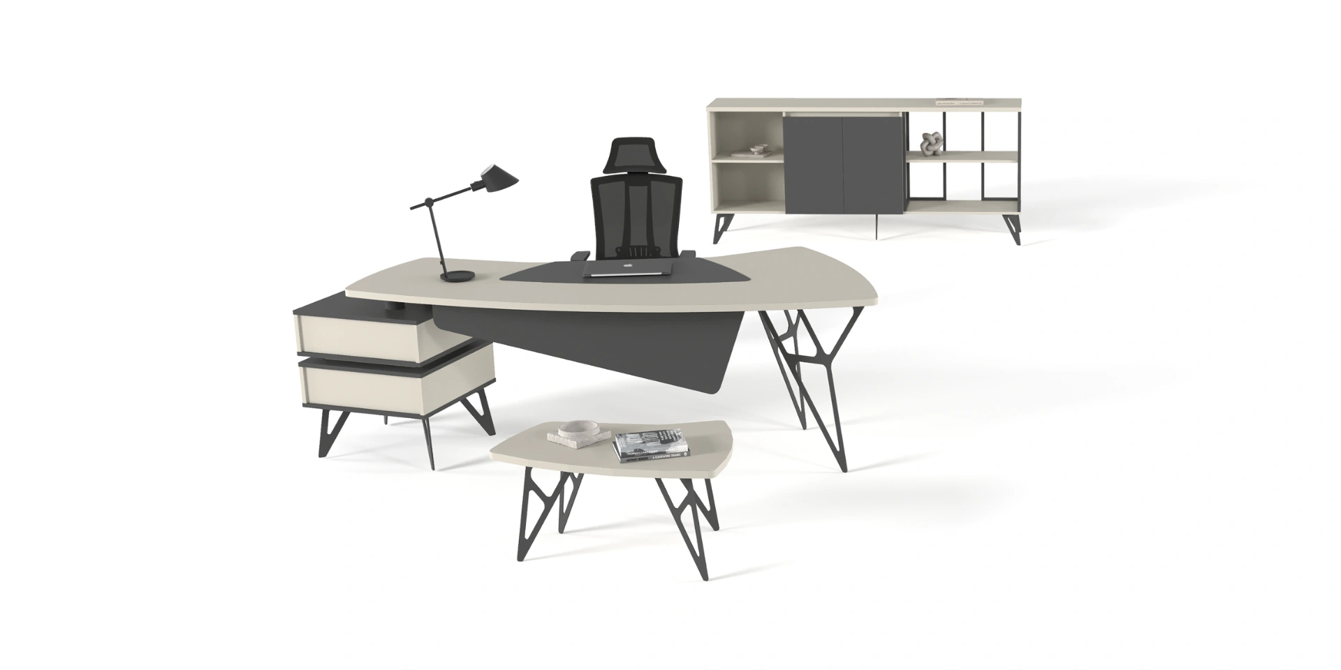 Vibe Executive Desk SofaTurkey Modern Office Furniture 1 Vibe Table Set - Image 1