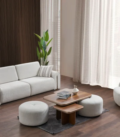 The Vogue Corner Sofa Set defines modern luxury with its soft fabric and sophisticated modular design. It's the perfect blend of comfort and high-end aesthetics for your home.