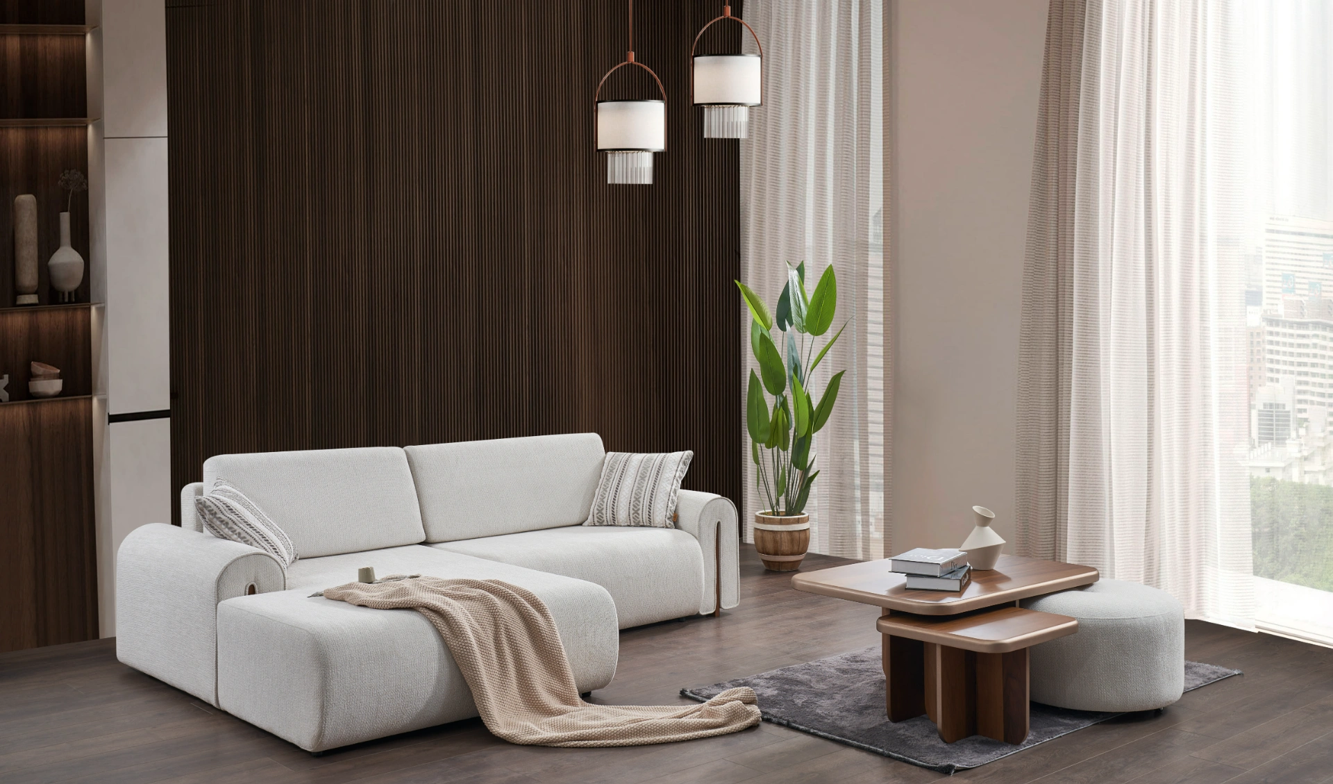 Vogue Corner Sofa Set SofaTurkey turkish furniture modern living room premium sectional designer couch 4 The Vogue Corner Sofa Set defines modern luxury with its soft fabric and sophisticated modular design. It's the perfect blend of comfort and high-end aesthetics for your home.