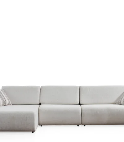 The Vogue Corner Sofa Set combines high-fashion aesthetics with ultimate seating comfort. With its trendy fabric and modular versatility, it creates the perfect focal point for modern European homes.