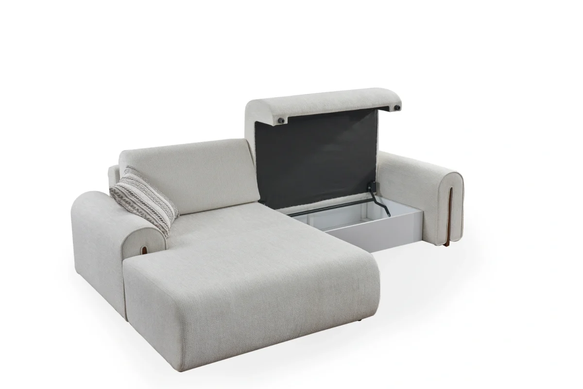 The Vogue Corner Sofa Set combines high-fashion aesthetics with ultimate seating comfort. With its trendy fabric and modular versatility, it creates the perfect focal point for modern European homes.