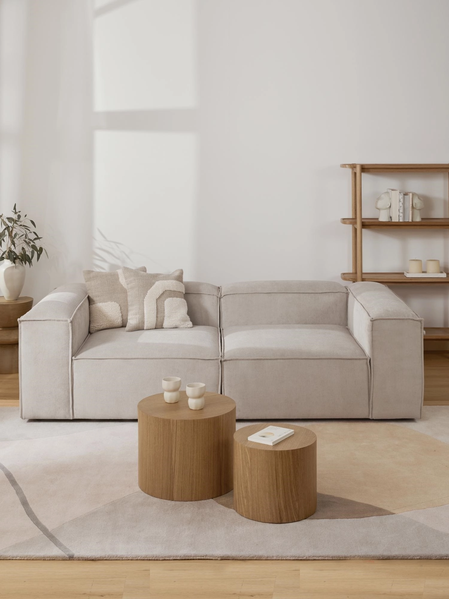soft-modular-sofa-2-modules-beige-linen Soft Modular Sofa - 2 Modules - Image 1